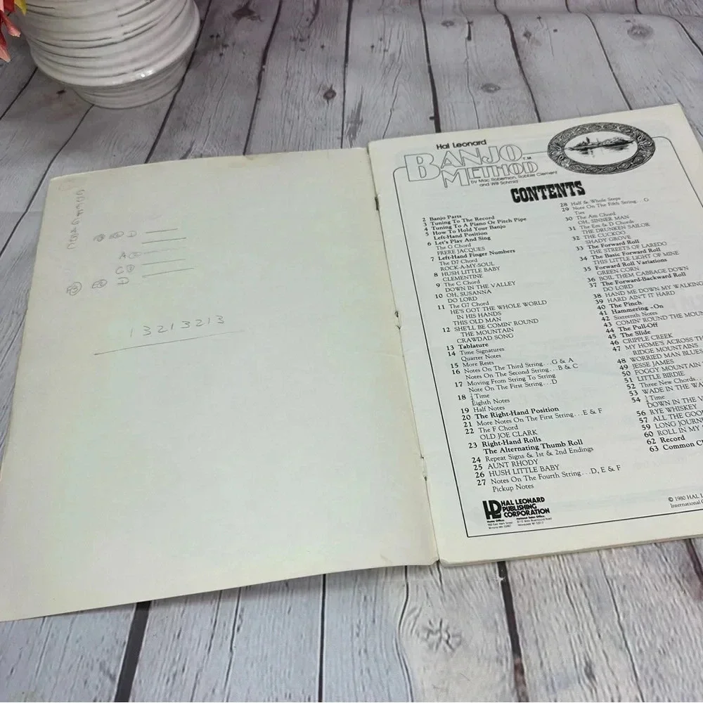 vintage banjo method hal leonard book 1 1980
